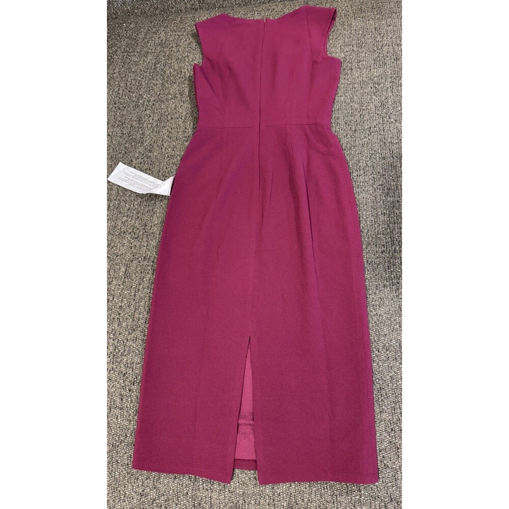 Dress The Population Sleeveless Elle Sheath Dress Dark Magenta NWOT Sz XXS $198 - Picture 7 of 15